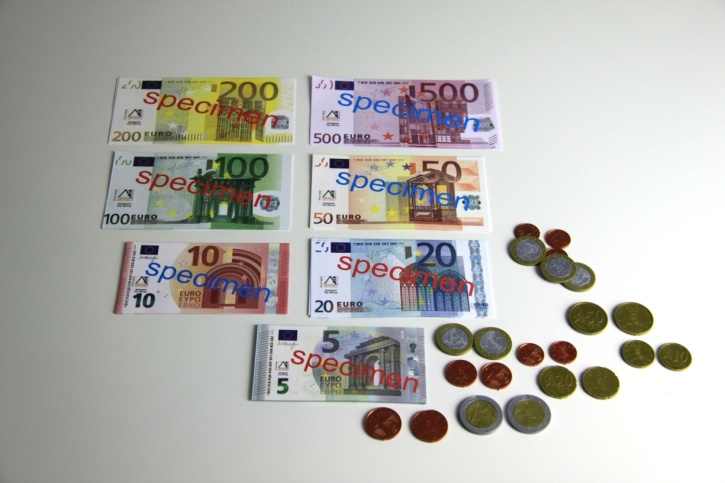 Euro - Spielgeldsatz