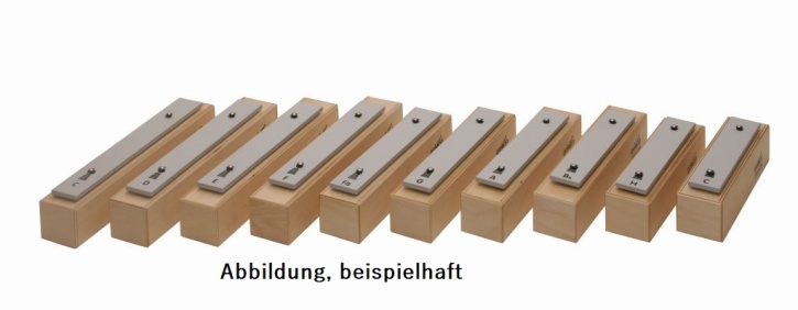 Satz 22 Sopran Klangbausteine, c2 - a3, Klangplatten aus Aluminium