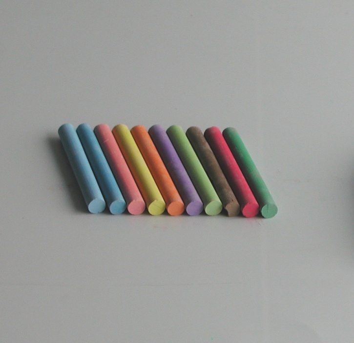 Robercolor-Kreide, 10 Stück, sortiert in 10 Farben, rund,  Ø 10 mm