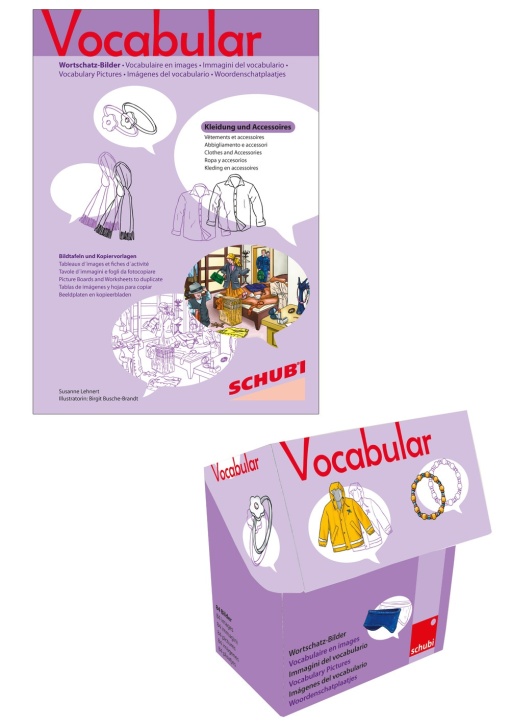 Vocabular Set - Kleidung und Accessoires - Bilderbox mit Kopiervorlagen