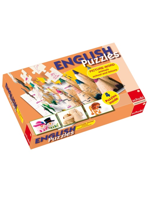 English Puzzles: Tiere, Schule und Freizeit