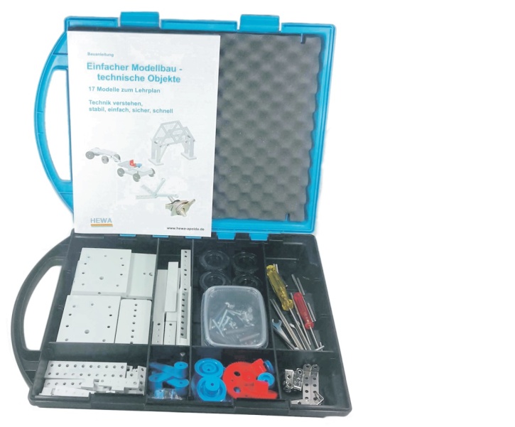 Einfacher Modellbau - Technische Objekte, im Kunststoffkoffer