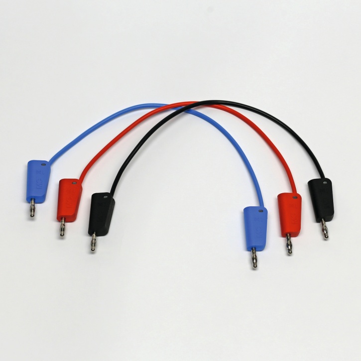 Experimentierkabel, 50 cm, blau