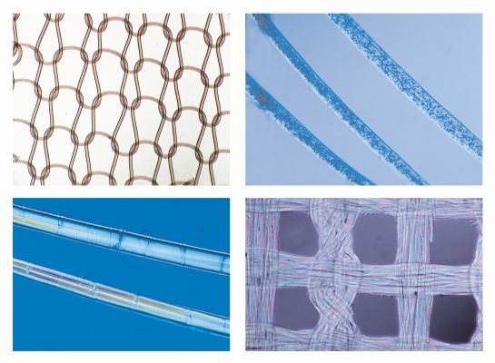 Mikropräparate in Serie -Textilfasern und Gewebe, 25 Präparate