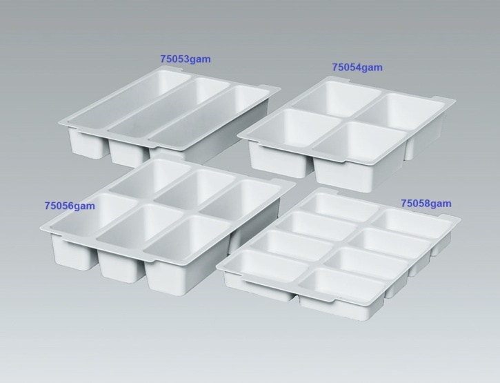 Einsatz, mit 8 Fächern, Facheinsätze