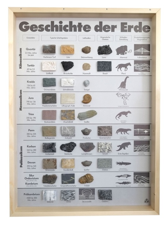 Schaukasten: Die Geschichte der Erde