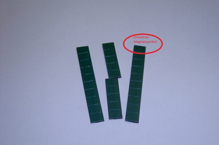 Magnetsymbol für Zusatzplan, 10x15mm, dunkelgrün