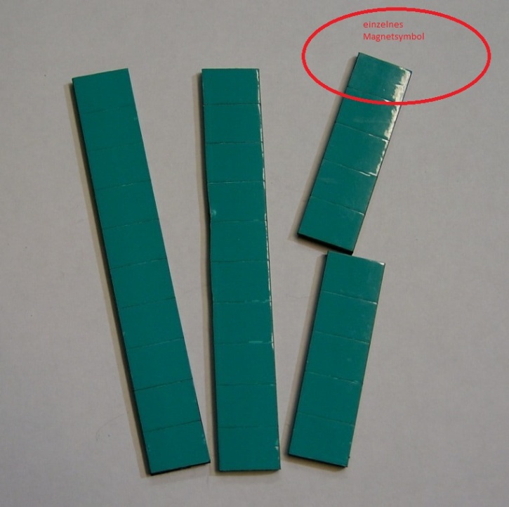 Magnetsymbol für Zusatzplan, 10x15mm, türkis