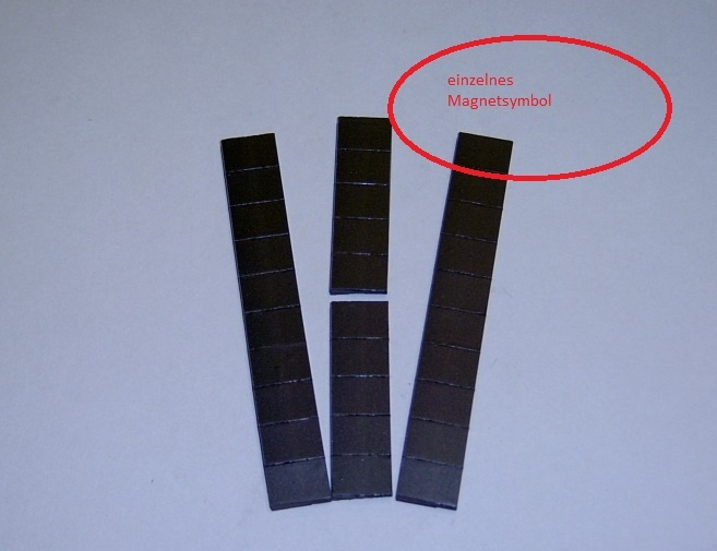 Magnetsymbol für Zusatzplan, 10x15mm, schwarz