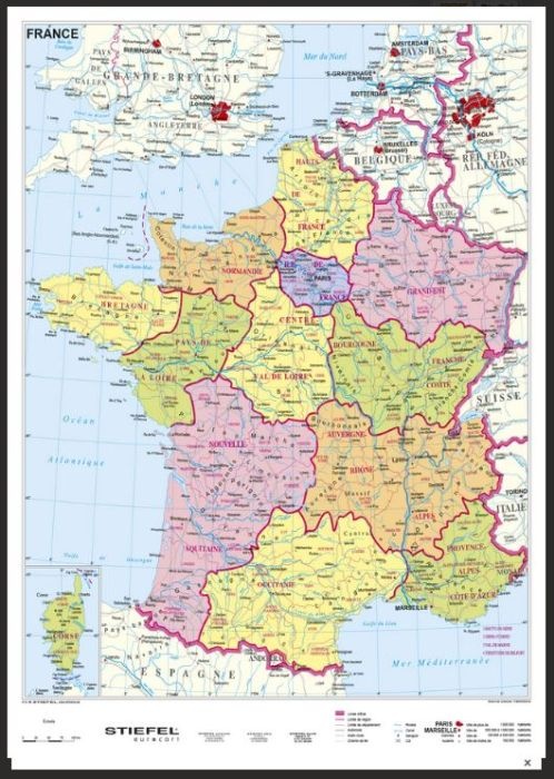 Frankreich, politisch, magnetisches XXL-Puzzle