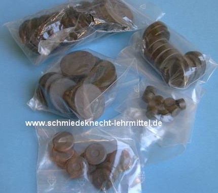 Rundmagnete 10 Stück, ohne Kappe, Ø 25mm
