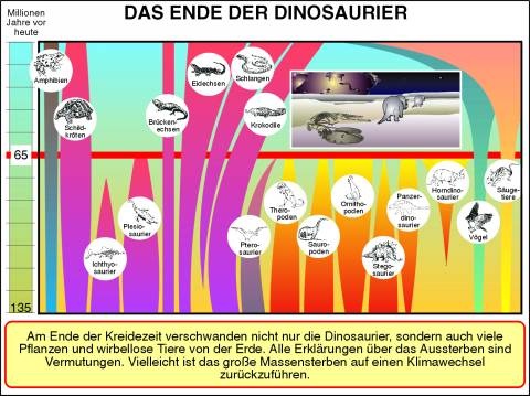 Transparentsatz Das Ende der Dinosaurier
