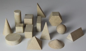 14 geometrische Körper aus RE-Wood