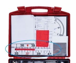 Thermometer-Modell, mit Klettstreifen