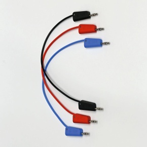 Experimentierkabel, rot, Länge 50 cm mit 4 mm Sicherheitsstecker