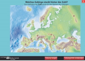 Interaktive Tafelbilder: Lerne Europa kennen