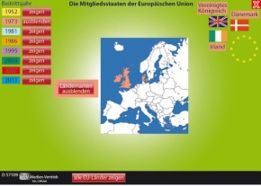 Interaktive Tafelbilder: Lerne Europa kennen