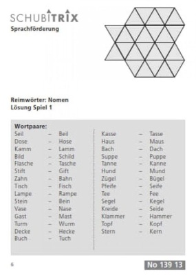 SCHUBITRIX Reimwörter - Nomen - Verben