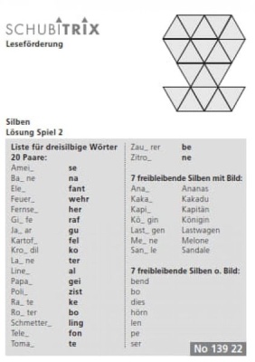 SCHUBITRIX Silben