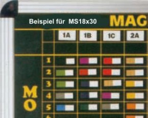 Kopfzeilenmagnet zur Kennzeichnung der Klasse 18x30mm, hellgrün