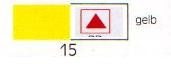 Symbolbogen für Kippmagnete, selbstklebend, 600 Symbole, rot